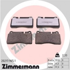 20217.965.1 ZIMMERMANN Комплект гальмівних колодок дисковий гальм