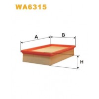 WA6315 WIX FILTERS Повітряний фільтр
