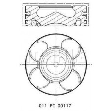 011 PI 00117 000 MAHLE Поршень