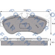 FO 693681 FOMAR Friction Комплект гальмівних колодок дисковий гальм FO 693681 FOMAR Friction Комплект гальмівних колодок дисковий гальм