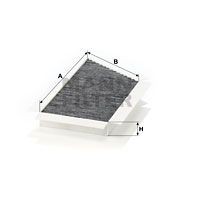CUK 3448 MANN-FILTER Фільтр повітря у внутрішньому просторі