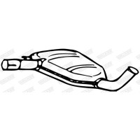 70532 WALKER Середній глушник вихлопних газів