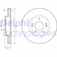 BG4745C DELPHI Гальмівний диск