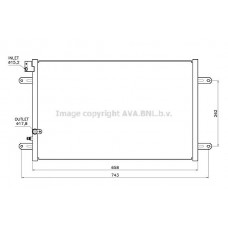 AI5458 AVA QUALITY COOLING Конденсатор кондиціонера