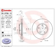 09.9799.10 BREMBO Гальмівний диск