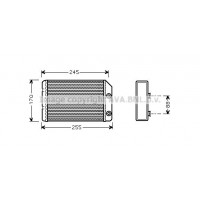 OL6315 AVA QUALITY COOLING Теплообмінник обігрів салону