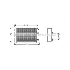 OL6315 AVA QUALITY COOLING Теплообмінник обігрів салону