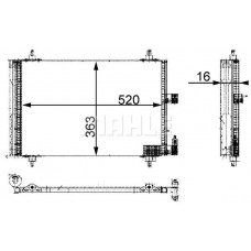 AC 350 000S MAHLE Конденсатор кондиціонера