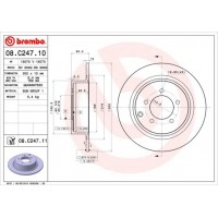 08.C247.11 BREMBO Гальмівний диск