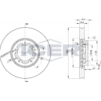 78BD5610-2 ICER Гальмівний диск