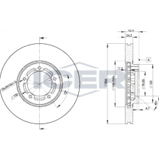 78BD5610-2 ICER Гальмівний диск