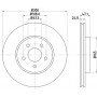 8DD 355 108-041 HELLA PAGID Гальмівний диск