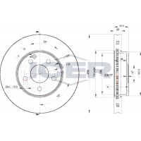 78BD0812-2 ICER Гальмівний диск