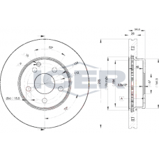 78BD0812-2 ICER Гальмівний диск