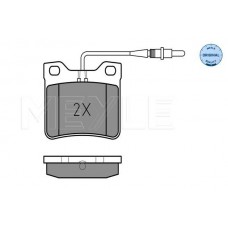 0252190417W MEYLE КомплеК т гальмівних колодок, дискове гальмо