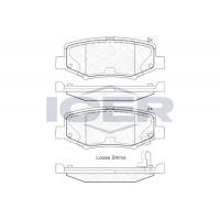 181909 ICER Комплект гальмівних колодок дисковий гальм