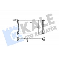 209700 KALE OTO RADYATÖR Радіатор охолодження двигуна
