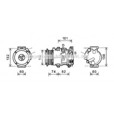 TOAK628 AVA QUALITY COOLING Компресор кондиціонера
