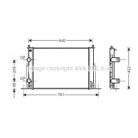 FTA2244 AVA QUALITY COOLING Радіатор охолодження двигуна