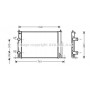 FTA2244 AVA QUALITY COOLING Радіатор охолодження двигуна