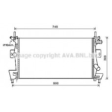 FD2475 AVA QUALITY COOLING Радіатор охолодження двигуна