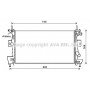FD2475 AVA QUALITY COOLING Радіатор охолодження двигуна