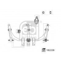 182228 FEBI BILSTEIN Ричаг незалежної підвіски колеса, подвеска колеса