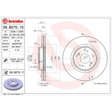 09.B270.10 BREMBO Гальмівний диск