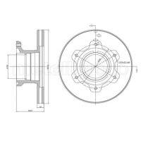 800-1679 CIFAM Гальмівний диск