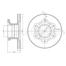 800-1679 CIFAM Гальмівний диск