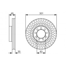 0 986 479 A23 BOSCH Гальмівний диск
