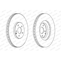 DDF1585 FERODO Гальмівний диск