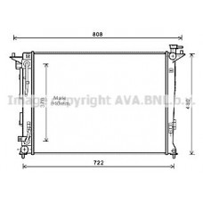 HY2283 AVA QUALITY COOLING Радіатор охолодження двигуна