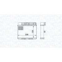 350218469000 MAGNETI MARELLI Теплообмінник обігрів салону