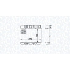 350218469000 MAGNETI MARELLI Теплообмінник обігрів салону