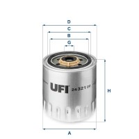 24.321.00 UFI Паливний фільтр