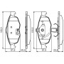 0 986 495 161 BOSCH Комплект гальмівних колодок дисковий гальм