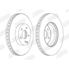 562647JC-1 JURID Гальмівний диск