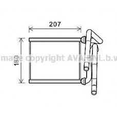 TOA6727 AVA QUALITY COOLING Теплообмінник обігрів салону