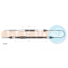 33.0209 ADRIAUTO Тросик, cтояночный тормоз