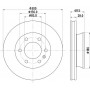 8DD 355 131-891 HELLA PAGID Гальмівний диск