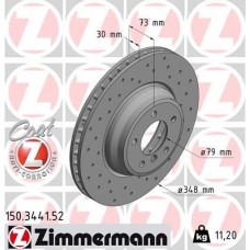 150.3441.52 ZIMMERMANN Гальмівний диск