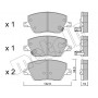 22-1103-0 METELLI Комплект гальмівних колодок дисковий гальм
