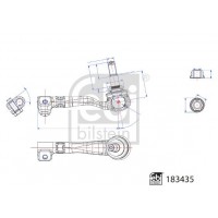 183435 FEBI BILSTEIN Наконечник поперечної кермової тяги