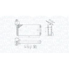 350218410000 MAGNETI MARELLI Теплообмінник обігрів салону