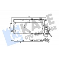 342895 KALE OTO RADYATÖR Конденсатор кондиціонера
