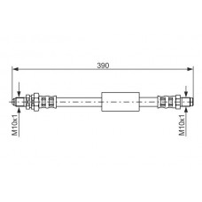 1 987 476 840 BOSCH Гальмівний шланг