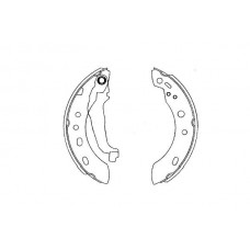 KBS-7427 KAVO PARTS Комплект гальмівних колодок
