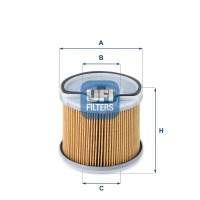 26.691.00 UFI Паливний фільтр
