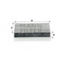 CUK 1611 MANN-FILTER Фільтр повітря у внутрішньому просторі